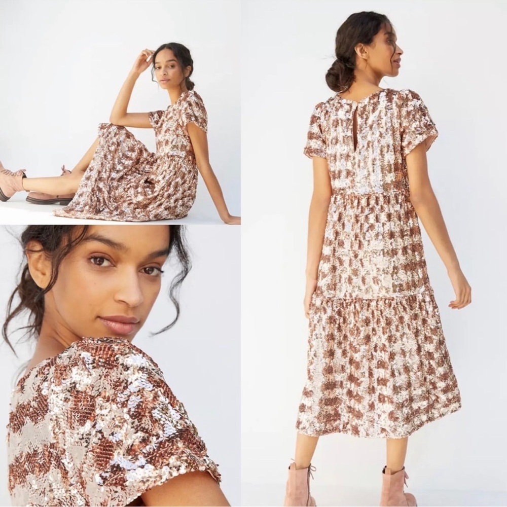 Mauve by Anthropologie sequin dress